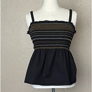 EUC BABYDOLL SMOCKED S TOP